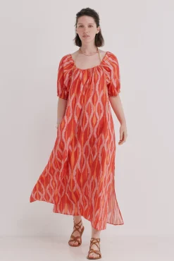 Aida. Vestido midi estampado