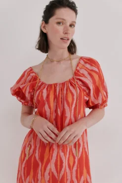 Aida. Vestido midi estampado