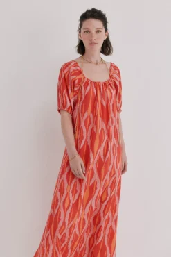 Aida. Vestido midi estampado