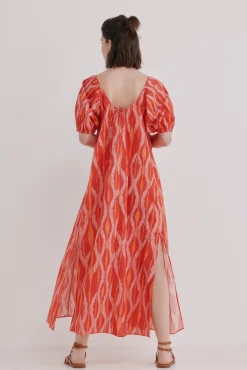 Aida. Vestido midi estampado
