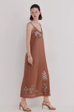 Aiora. Vestido midi fluído