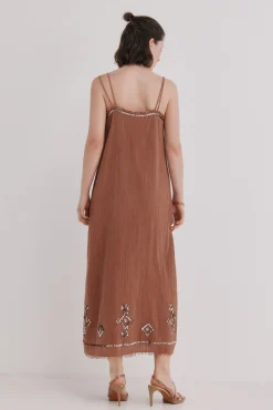 Aiora. Vestido midi fluído