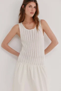 Alba. Vestido de punto combinado