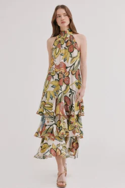 Alexandra.Vestido estampado