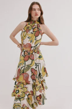 Alexandra.Vestido estampado