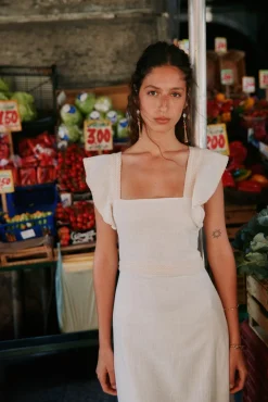 Amaya. Vestido midi algodón