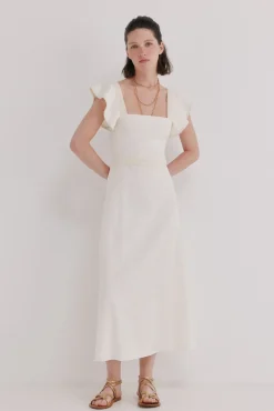 Amaya. Vestido midi algodón