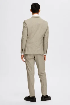 Americana de cuadros Slim Fit confeccionada con materiales reciclados