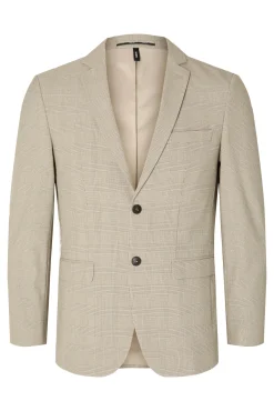 Americana de cuadros Slim Fit confeccionada con materiales reciclados