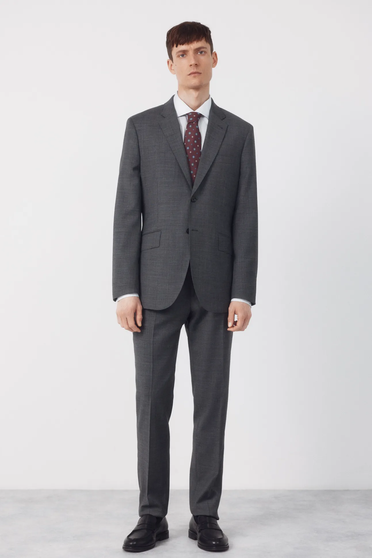 Americana traje dynamic estructura gris