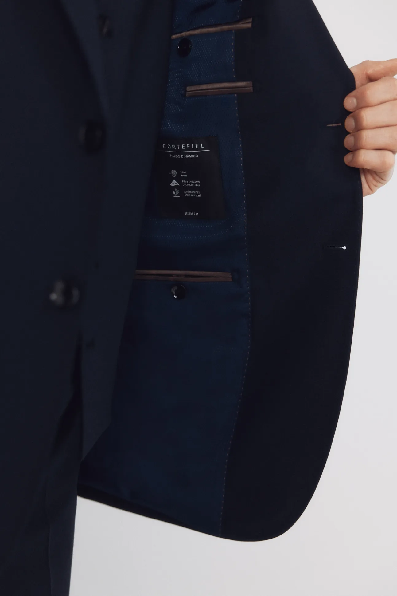 Americana traje dynamic estructura azul