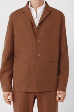 Americana traje mezcla lino coordinada