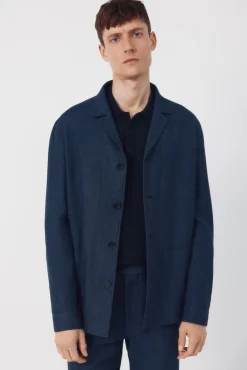 Americana traje mezcla lino coordinada
