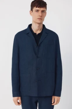 Americana traje mezcla lino coordinada