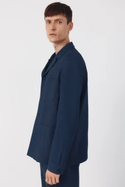 Americana traje mezcla lino coordinada