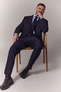 Americana traje raya diplomática