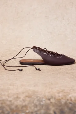 Bailarina piel cordones