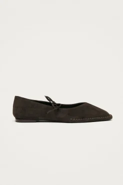 Bailarinas de cuero Sway Suede