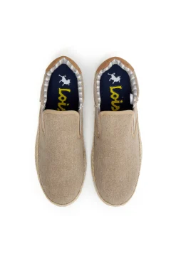 Bamba slip-on fibra yute textil