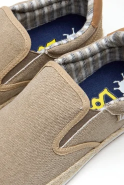 Bamba slip-on fibra yute textil