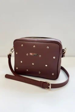 Bandolera Charlotte piel y tachas