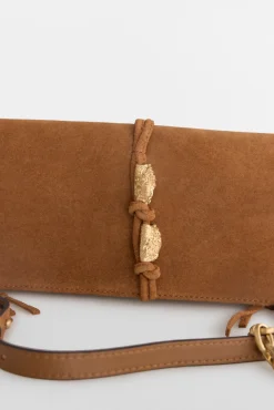 Bandolera piel flecos