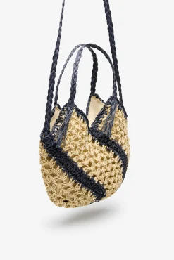 Bandolera rafia trenzada