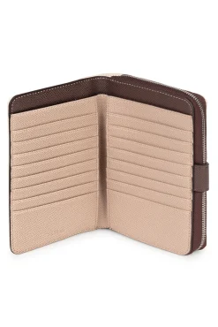 Billetera beige New Dubai Saffiano