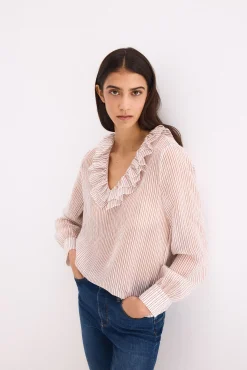 Blusa amplia rayas
