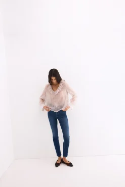 Blusa amplia rayas