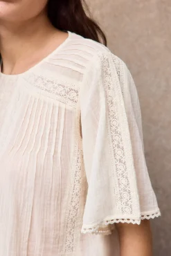 Blusa detalles encaje
