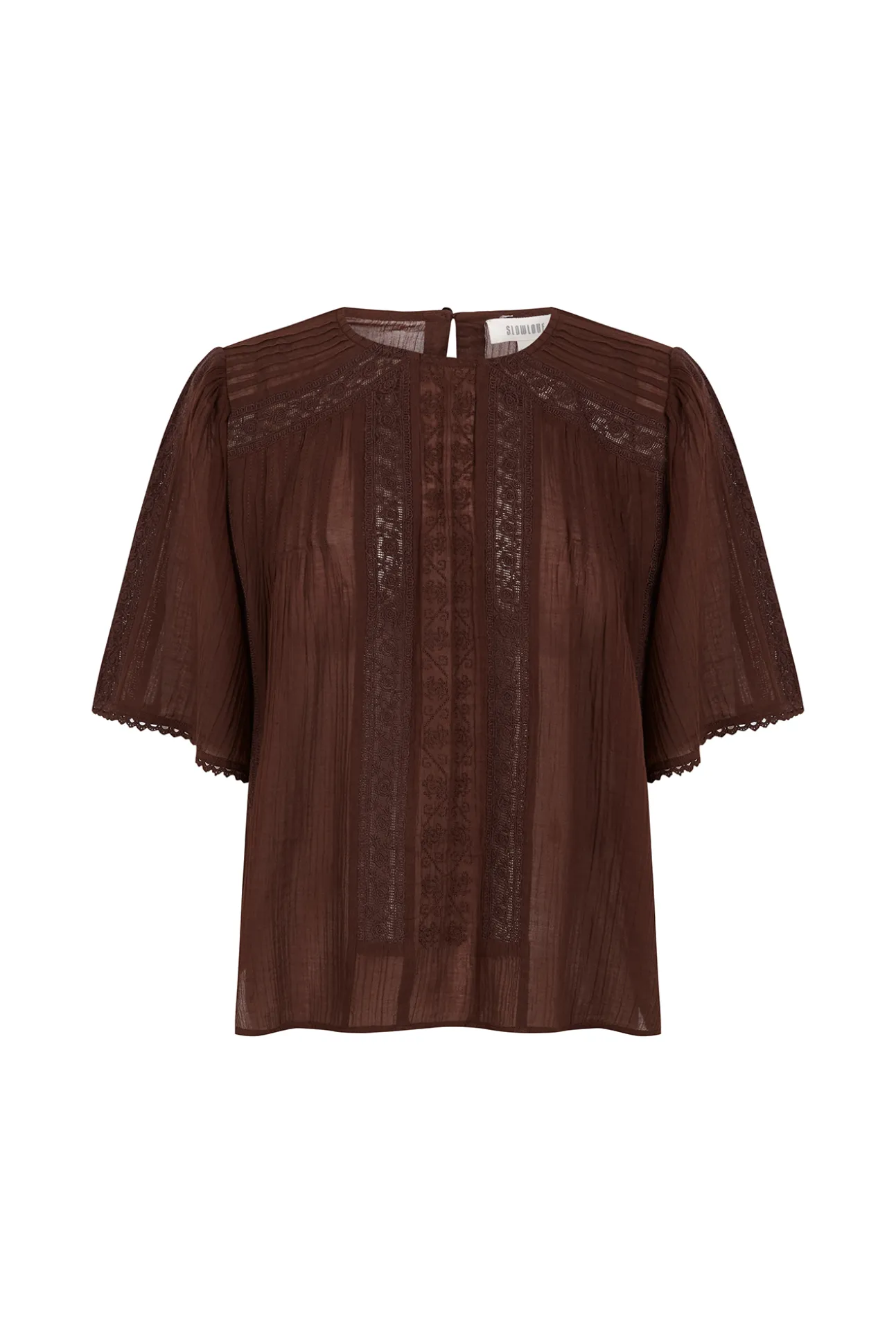 Blusa detalles encaje