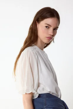 Blusa dobby fluido