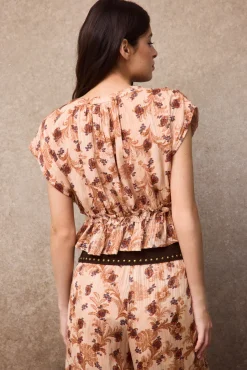 Blusa estamapda fluida
