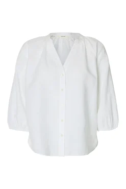 Blusa manga 3/4 lino