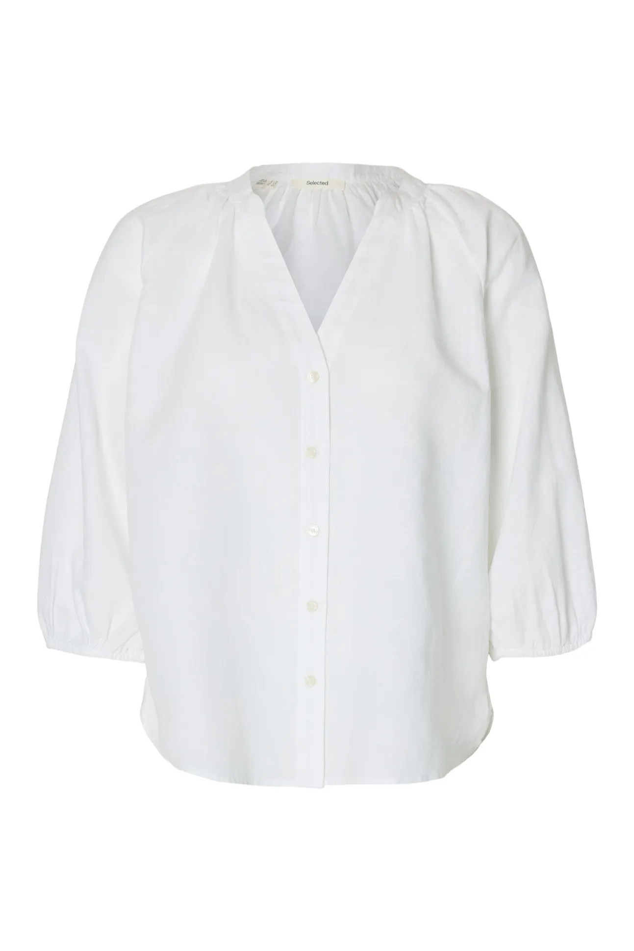 Blusa manga 3/4 lino