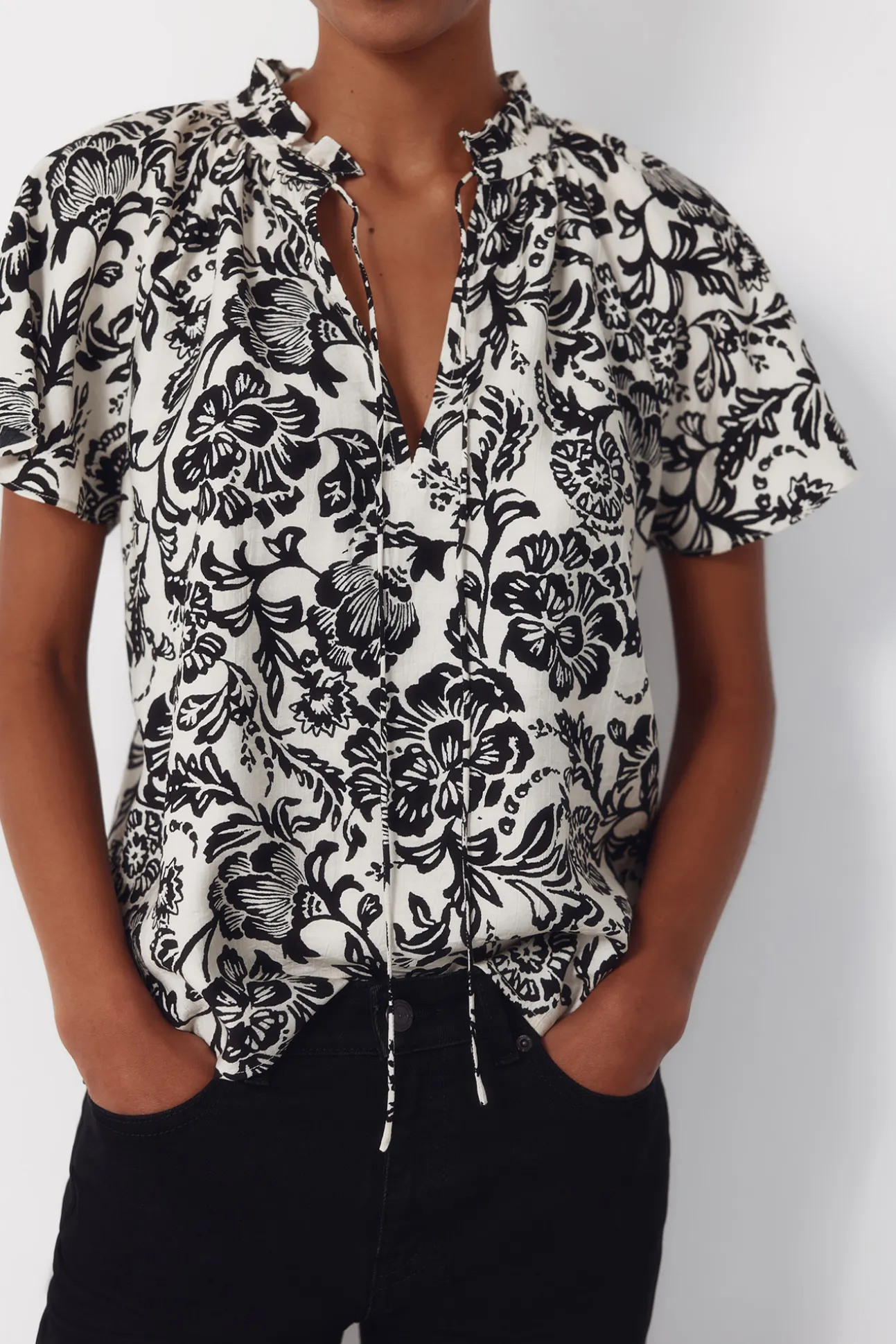Blusa manga raglán