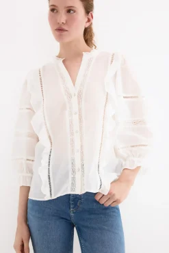 Blusa romántica volantes