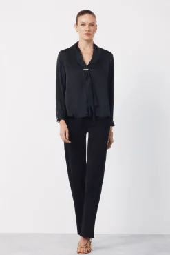 Blusa satinada lazada