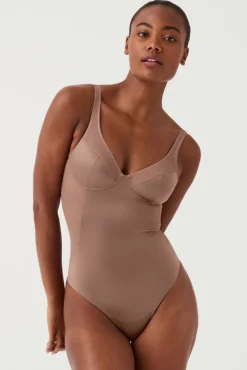 Body tanga de compresión tul y satén Shaping satin