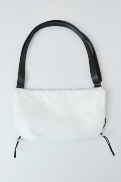 Bolsa bandolera cruzada técnica blanca