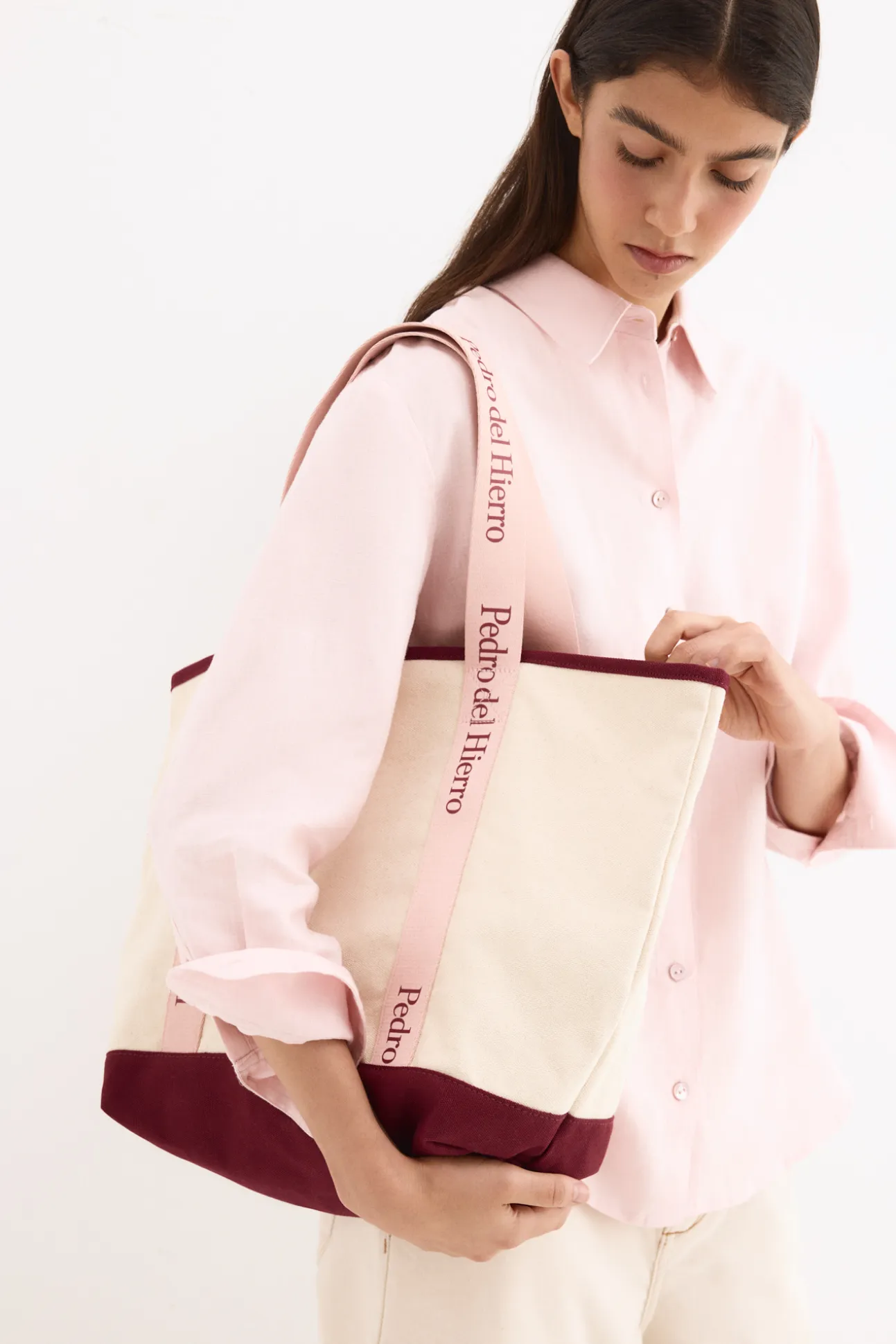 Bolsa tejido bicolor