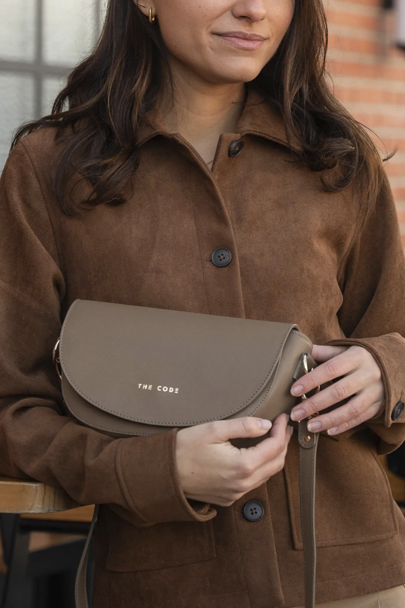 Bolso Alma piel taupé