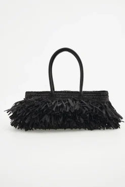Bolso hombro flecos