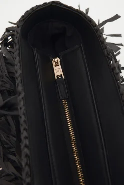 Bolso hombro flecos