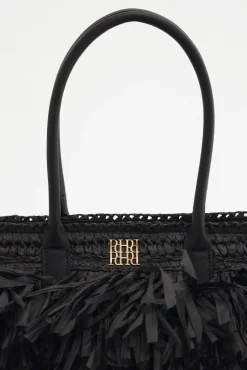Bolso hombro flecos