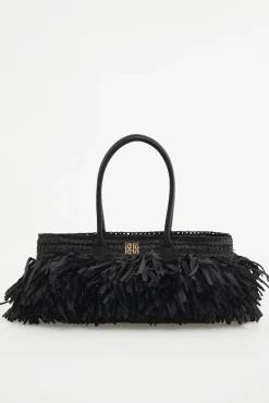 Bolso hombro flecos
