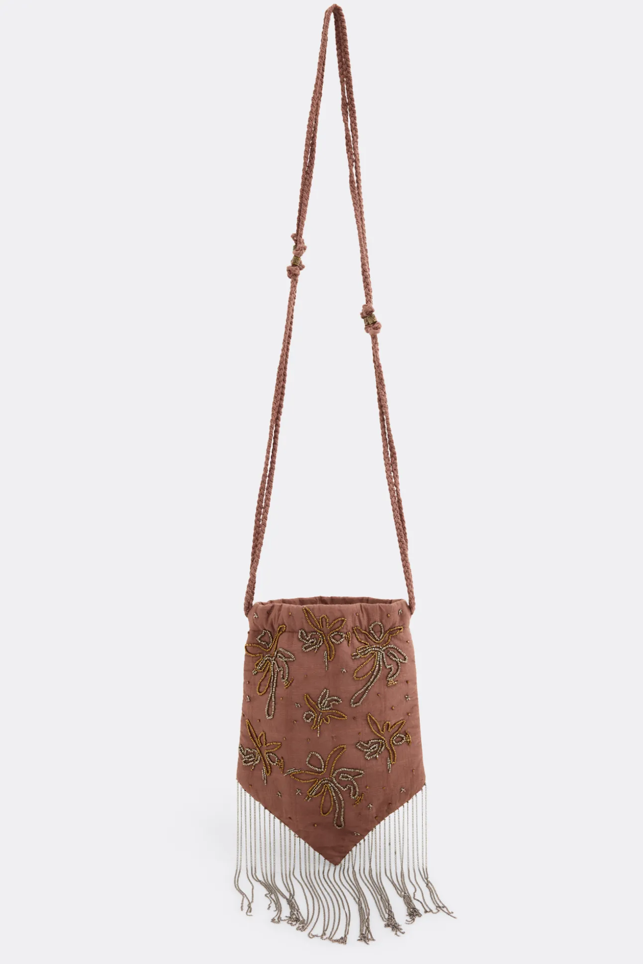 Bolso saco estampado floral