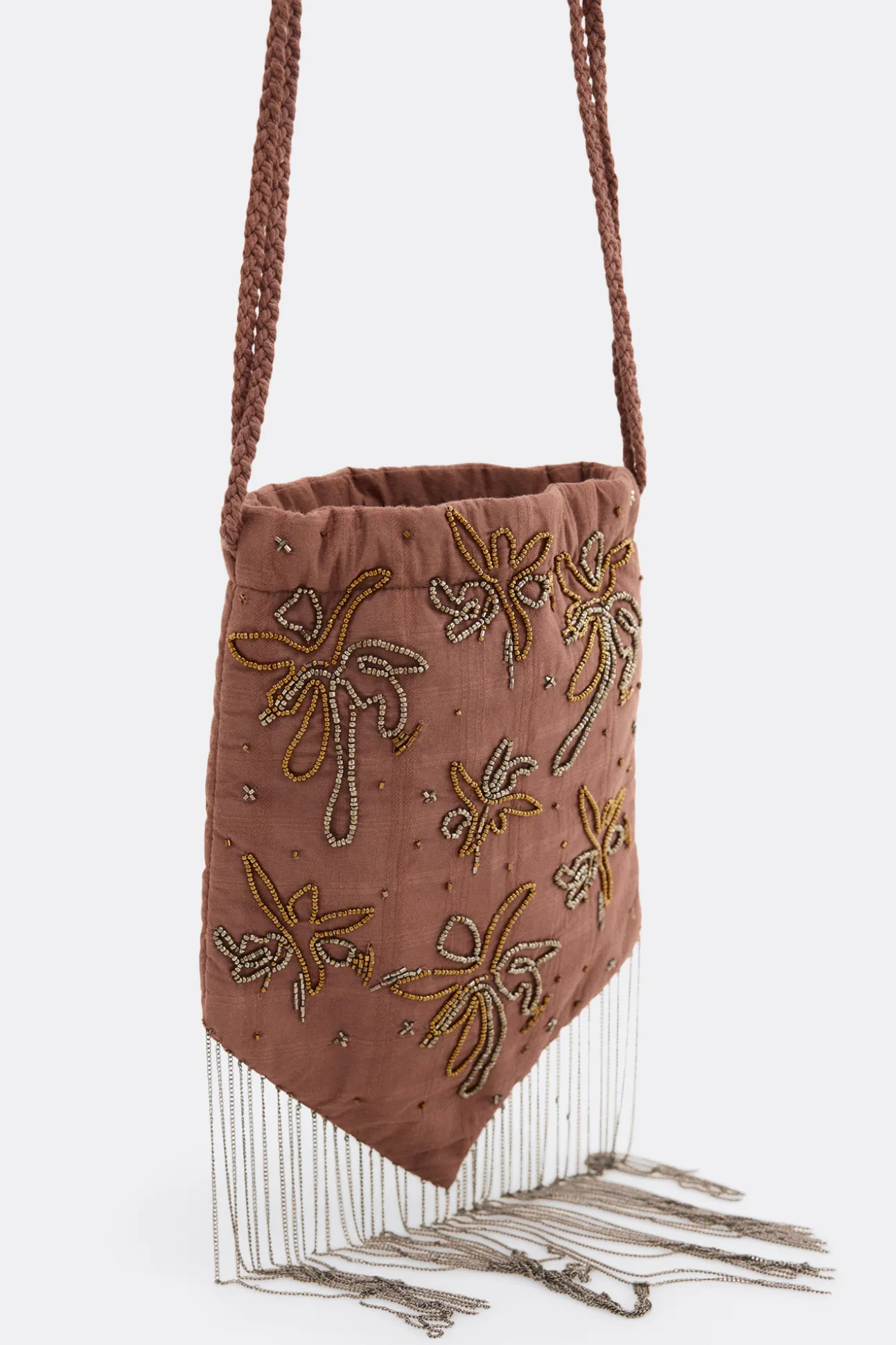 Bolso saco estampado floral
