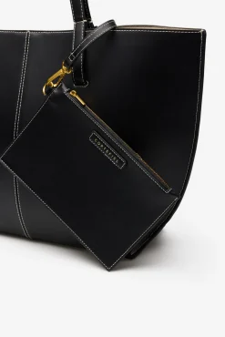 Bolso shopper básico pespuntes